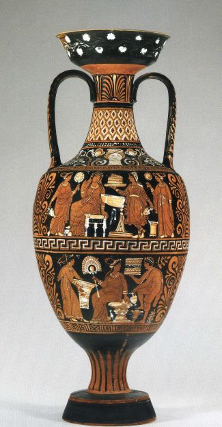 Apulian red-figure Amphora, attributed to the Patera painter, ca. 340 B.C.