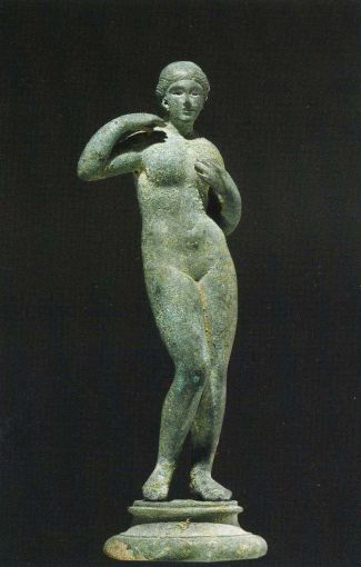 Bronze statue of Aphrodite Pselioumene, ca. 200 B.C.